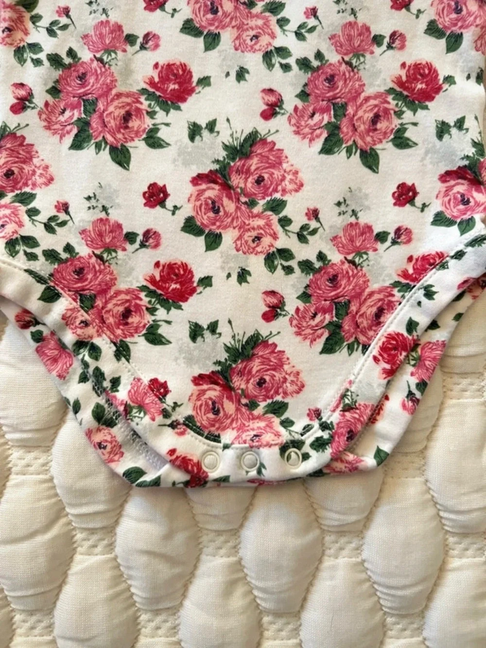 🌵3/$20 Janie and Jack Floral Long Sleeve Bodysuit 3-6 Months Rose Print